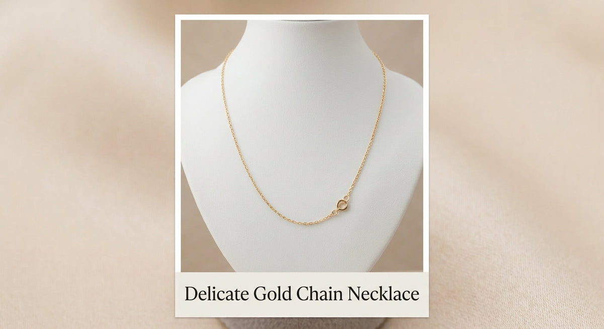 Delicate Gold Chain Necklace